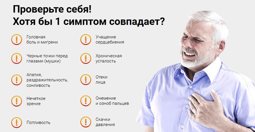 Симптомы гипертонии